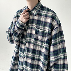 现货宽松格子衬衫男KD611-P4568，男装衬衫，电商D312-1