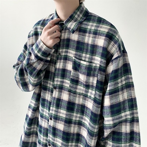 现货 宽松格子衬衫男KD611-P4568图片