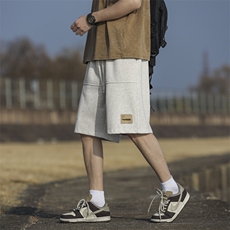 夏季薄款休闲运动服痞帅短裤美式高街潮牌直筒XD1721特批29，男装牛仔裤，星座718