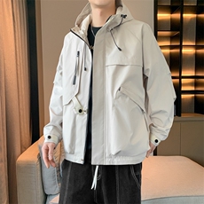 夹克外套男冲锋衣春秋季短款登山男士休闲工装轻户外JK136-P88，男装夹克，星座308B-2