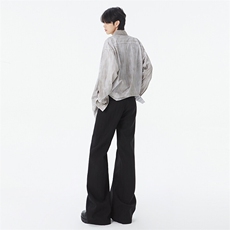 潮牌美式cleanfit微喇西裤男女高级感宽松百搭休闲长裤YD6612-P55，男装牛仔裤，星座509