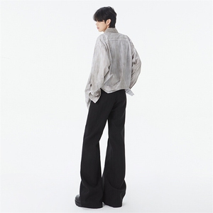 潮牌美式cleanfit微喇西裤男女高级感宽松百搭休闲长裤YD6612-P55图片