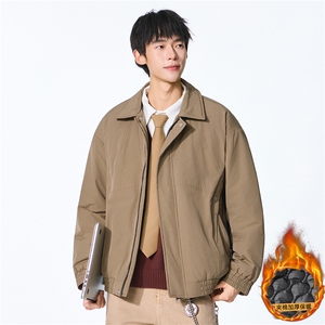 2025秋冬新款翻领工装夹克男户外登山服棉服图片