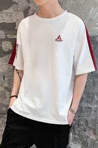 短袖t恤男士2021夏季新款青少年半截袖汗衫潮流上衣DS350TP25图片
