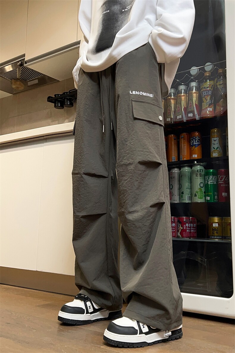 供抖音现货主推男重磅刺绣宽松卫裤秋冬款X416B-1-KL908-P45限68,男装休闲裤,星座416B-1