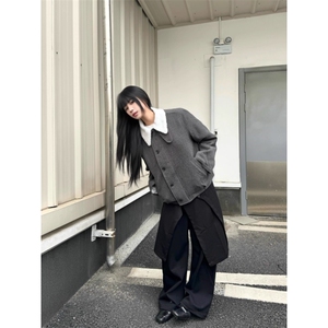 混纺仿羊羔毛内里毛领休闲棉服外套 MY267 特P76图片