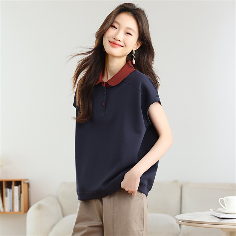 运动女夏薄款2025新款卫衣宽松休闲小个子妈妈七分裤时尚两件,女装T恤,忆绮罗