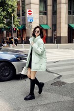 90绒羽绒服，女装羽绒服，卡西姆