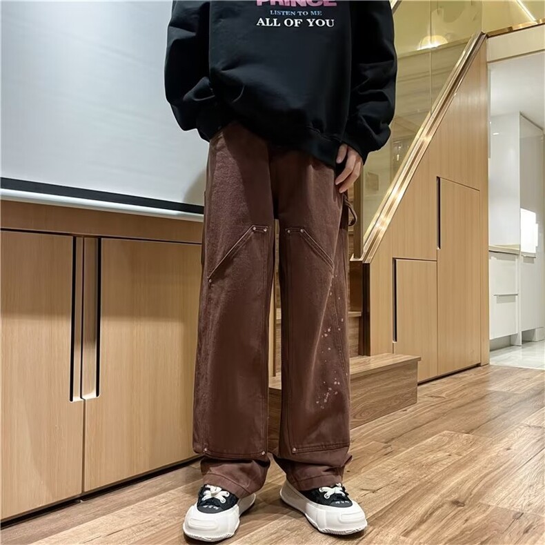 牛仔裤男秋季潮大码休闲裤子高街T297P60,男装牛仔裤,星座1116-2