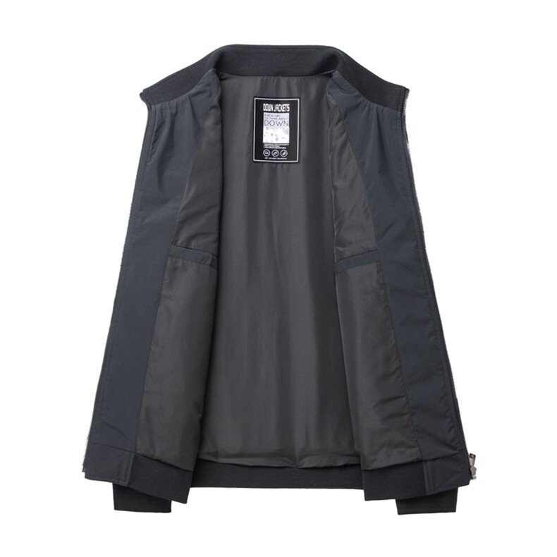羽绒服男冬季2024新款短款帅气轻薄男装加厚纯色拼接立领潮牌外套,男装棉衣,电商B212（原钱塘6029）