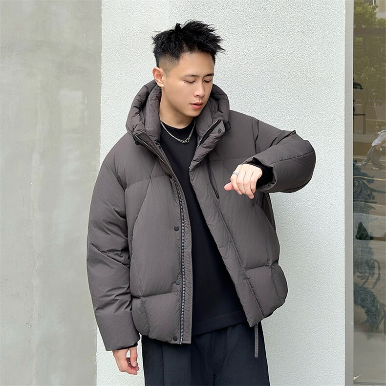 2025标90白鸭绒男连帽面包服羽绒服大码369-P360，男装羽绒服，星座223（原229-2）