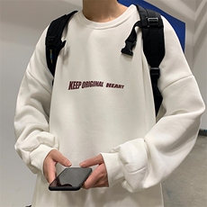 S6071-P35春季圆领卫衣男大码韩版宽松长袖外套男，男装卫衣，电商A040