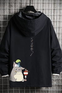 JK41152-P85 加棉款-P115 纯棉连帽夹克男士大码工装夹克男 网格图片