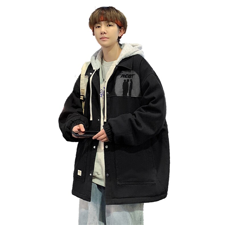 秋季新款潮牌连帽休闲假两件夹克外套男女A436-1039-P80128,男装夹克,电商A436