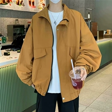 口袋工装外套男季冷淡系高级感夹克潮流帅气cleanfit衣服LS96/P65，男装夹克，星座506