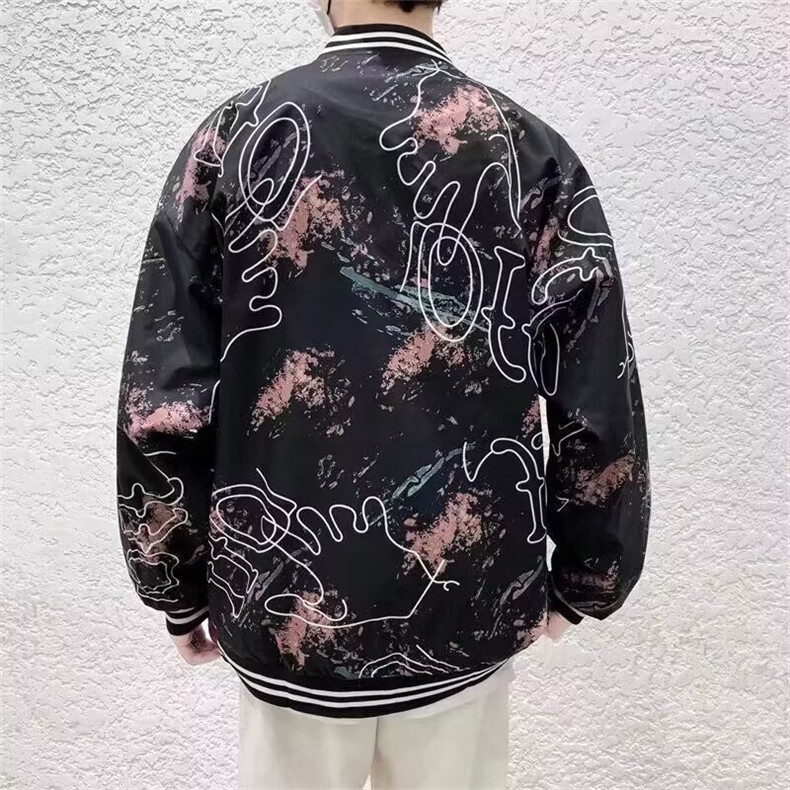 春秋季外套男韩版潮流棒球服修身夹克褂子帅气春秋款上衣休闲男装,男装夹克,星座506A