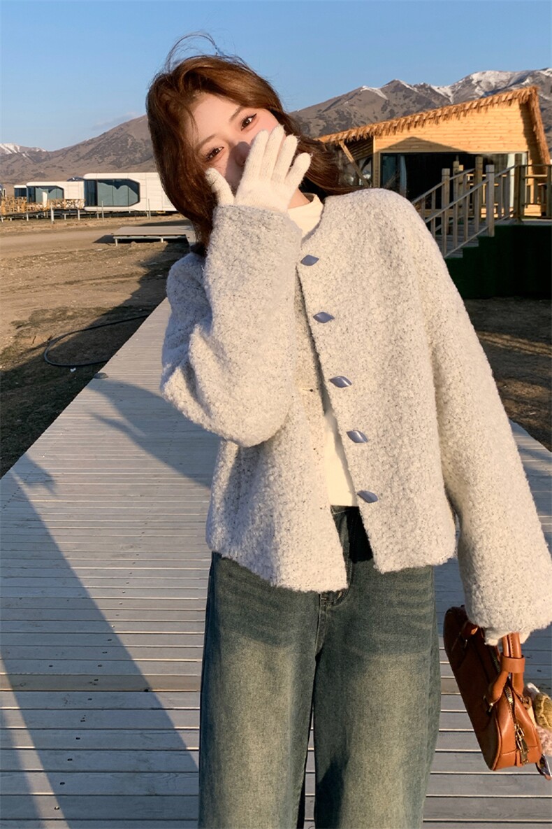 新款羊羔毛外套2C007-185-P185-k278,女装棉衣/棉服,2C007