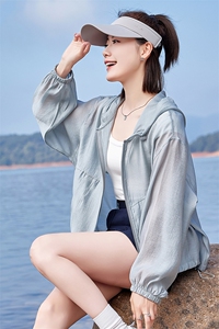 时尚短款防晒衣女款夏季2025新款宽松大码显瘦防晒服透气薄外套潮图片