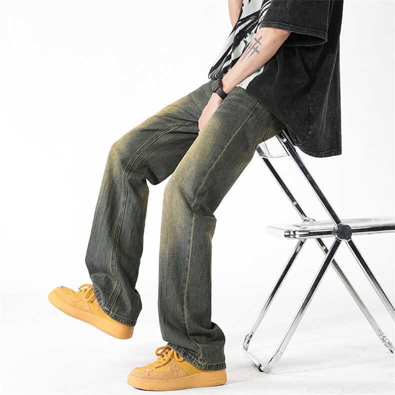 美式高街宽松水洗牛仔裤潮流休闲裤A161-S2361-P56,男装牛仔裤,电商A161