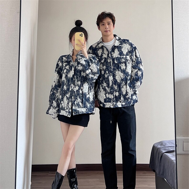 情侣装春秋装夹克外套时尚百搭复古设计感外套小香风上衣C667-88,男装夹克,星座911-2(原星座613-2）