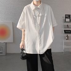 现货DSA059-CS10013-P45夏季新中式大码风唐装短袖衬衫男，男装衬衫，电商A059