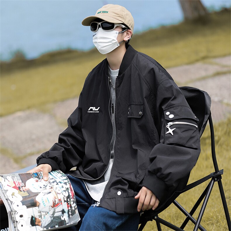 Wt8218-P60美式宽松型设计感棒球服,男装夹克,星座1501-1