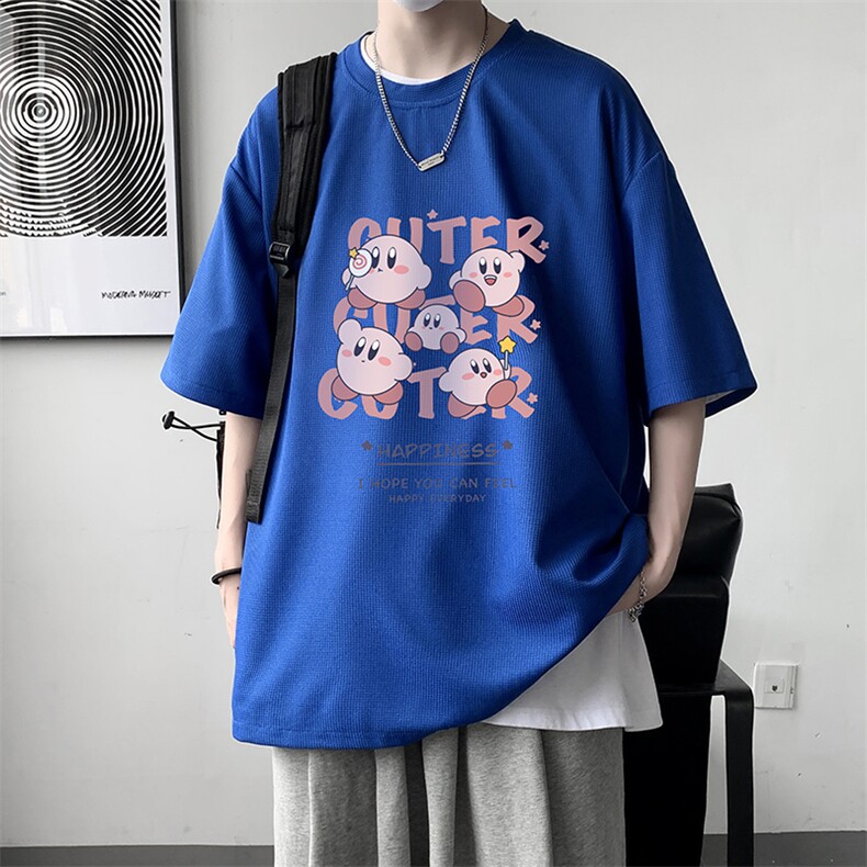 华夫格t恤男短袖男大码五分袖大皂风HT73310-P22,男装T恤,电商A040