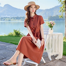 6305时尚系带显瘦连衣裙，女装连衣裙，倪叶myz