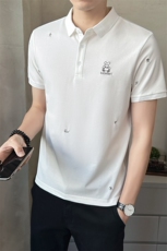 2025新款夏季翻领polo衫短袖t恤透气打底衫男C317-1829-P55，男装T恤，电商C317