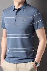 男士短袖t恤夏装上衣服男装中年商务翻领夏天半袖polo衫2023新款，男装T恤，电商B212（原钱塘6029）