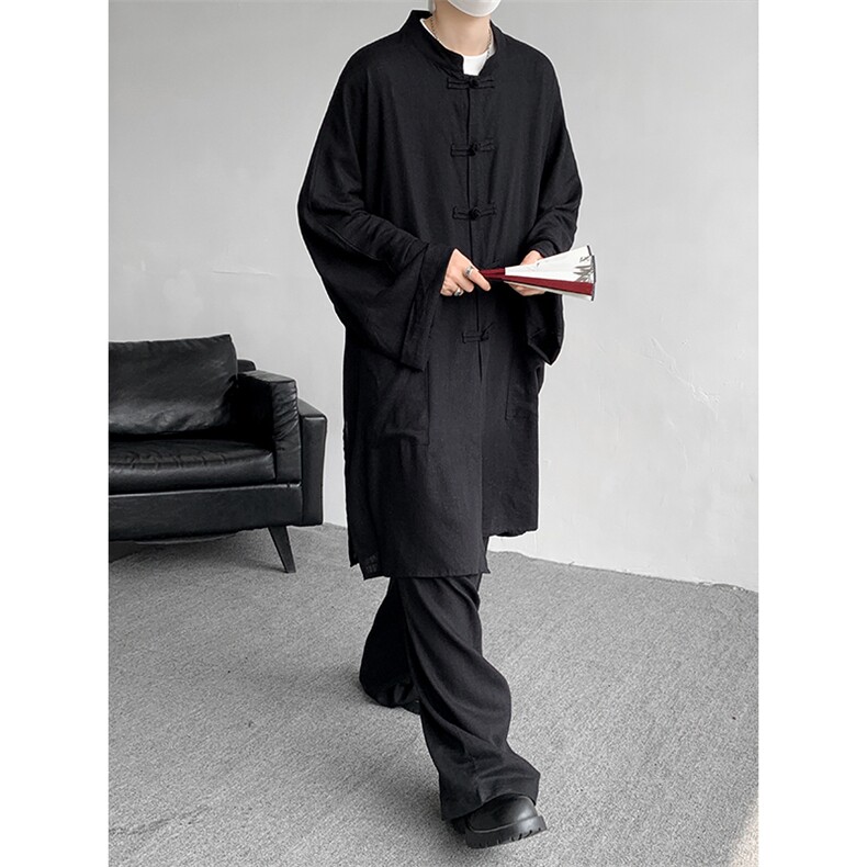 新中式加长款长袖长裤防晒TZ749-特批85上衣特批50裤子特批35，男装防晒衣，电商A059