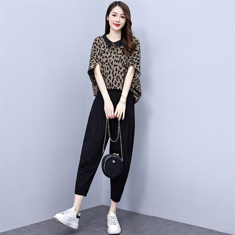2024夏季新款时尚休闲运动套装宽松显瘦波点两件套舒适百搭潮流女装,女装套装/套裙,魅影