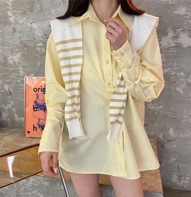 春季新品披肩衬衫，女装衬衫，MI MI(1F)