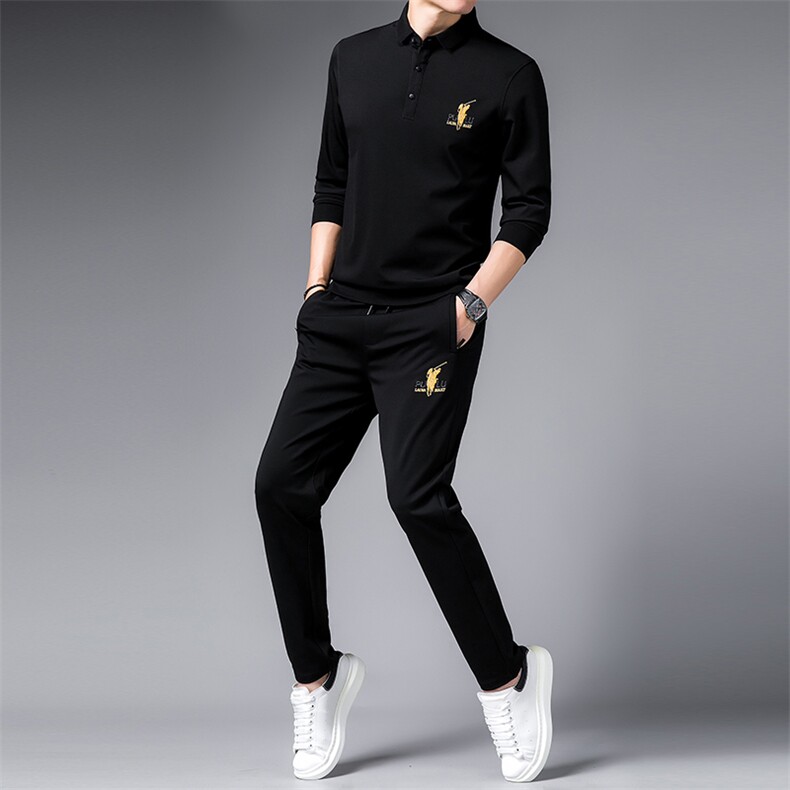 SA9668-2钱塘2020-2中年男士冬季厚款新款时尚休闲百搭套装P152,男装休闲套装,钱塘207-2