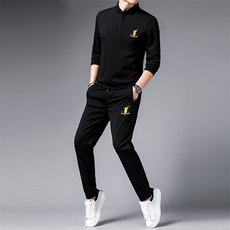 SA9668-2钱塘2020-2中年男士冬季厚款新款时尚休闲百搭套装P152，男装休闲套装，钱塘207-2