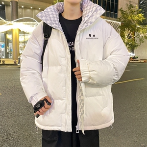 抖音得物品质深度库存三防面料假两件格子棉衣外套棉服66629特P85图片