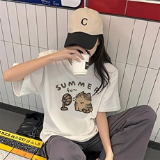 新款港风抖音直播短袖T260克TB5113批28纯棉220克T5113P22控38，男装T恤，电商C408(原B339-1)
