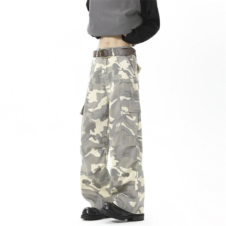 trytype22白色迷彩工装裤310A-4-MC05-P60，男装牛仔裤，星座310A-4