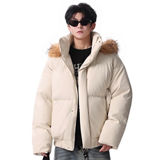 PU皮棉服男连帽毛领棉衣帽子可拆卸毛领可拆卸MF668-特P88无差价，男装棉衣，星座214-3