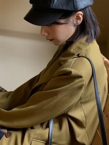 秋季新品—芥末绿西装，颜色吼吼看图片