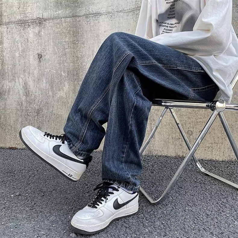 美式牛仔裤男春秋新款休闲直筒裤XB19P42,男装牛仔裤,星座1116-2