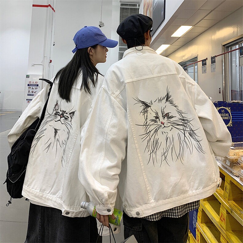 春季港风情侣不一样印花男士夹克外套男JK569-P6588，男装夹克，星座912-1（原星座914-5）