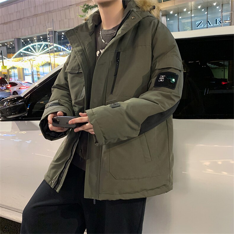 户外2026新品冬季宽松棉服派克服毛领冬装加厚外套D010-P145,男装棉衣,星座717