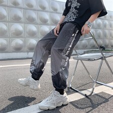 日系高街运动纯色韩版休闲裤宽松星空渐变九分束脚裤K1303-P30，男装休闲裤，星座512-4