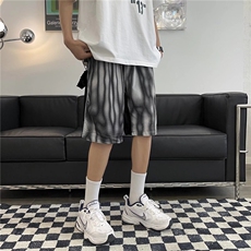 男夏季休闲男韩版潮流宽松抽绳直筒裤砖石绒FA101P32，男装休闲裤，星座1116-2