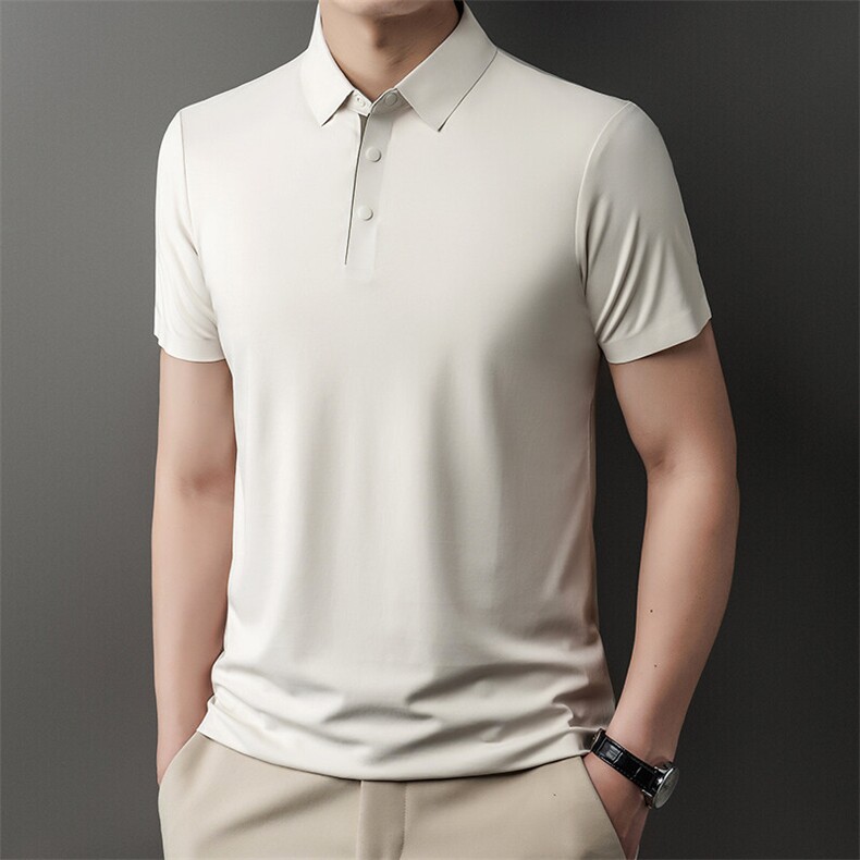 DN25301春夏男士新款短袖T恤青年修身翻领体恤休闲打底衫,男装T恤,电商B360