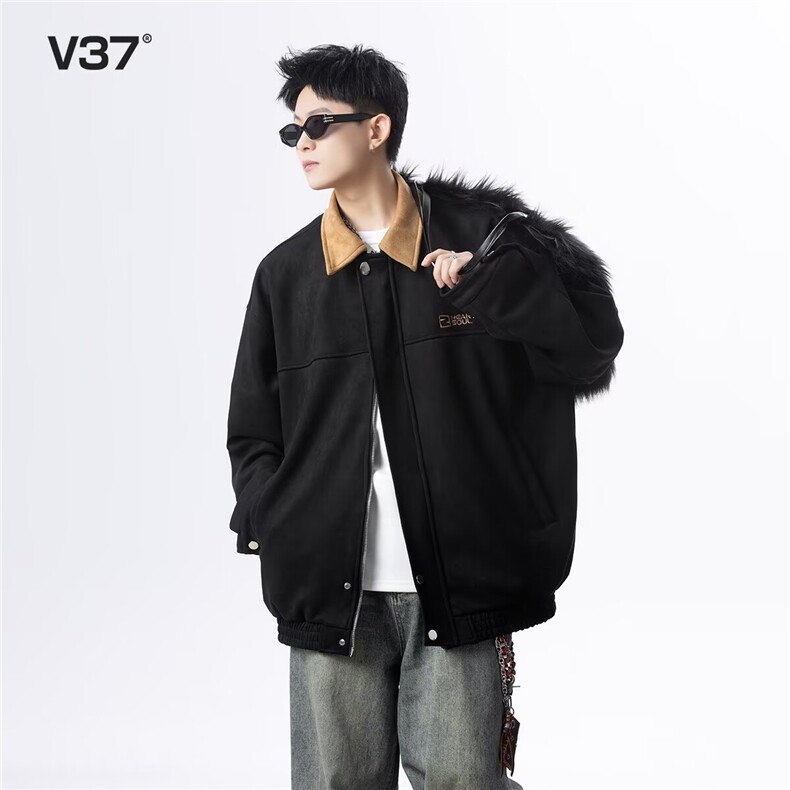 底特律工装夹克男春季宽松撞色翻领休闲圣达菲外套潮HHB396P59,男装夹克,星座1013-5