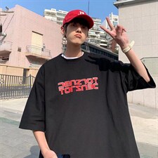 ins潮牌宽松夏季2022短袖T恤男装彩虹色印花T179P28，男装T恤，星座1116-2
