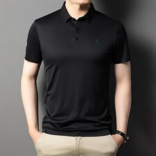 短袖t恤男2023新款商务休闲t恤中年男装夏季新款透气T恤纯色上衣，男装T恤，电商B212（原钱塘6029）