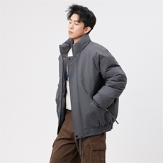 自家图有视频复古加绒毛领外套棉衣新款连帽派克棉服M2572p85，男装棉衣，电商D315